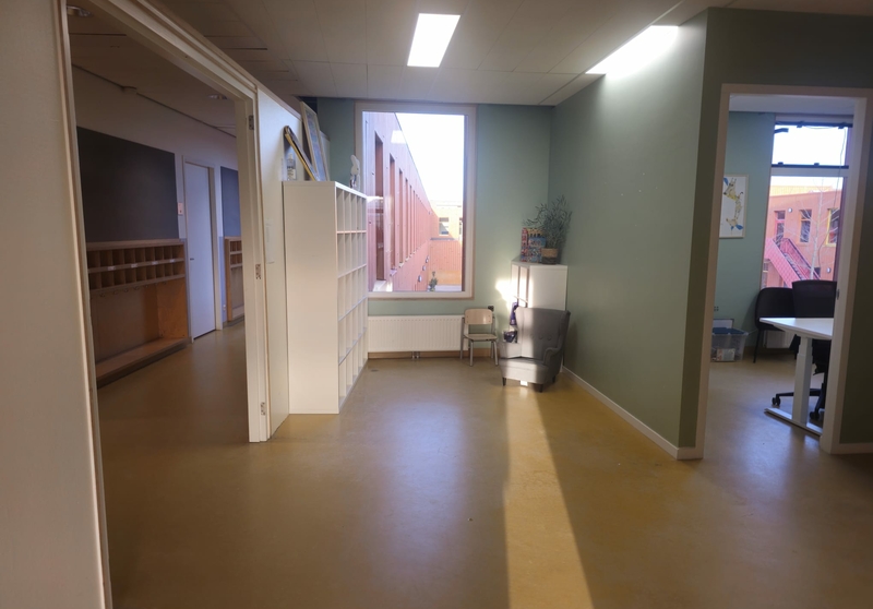 wachtuimte en kinderhoek