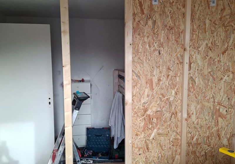 Scheidingswand in de slaapkamer
