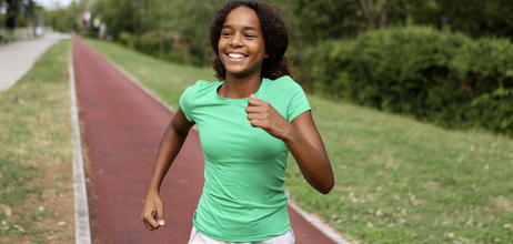 Meisje 12 jaar hardlopen